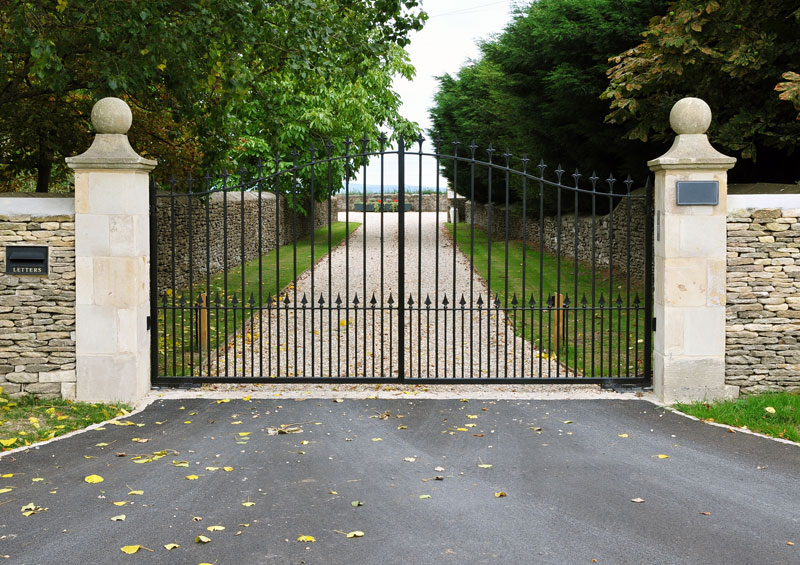 gated community main entrance and access gate